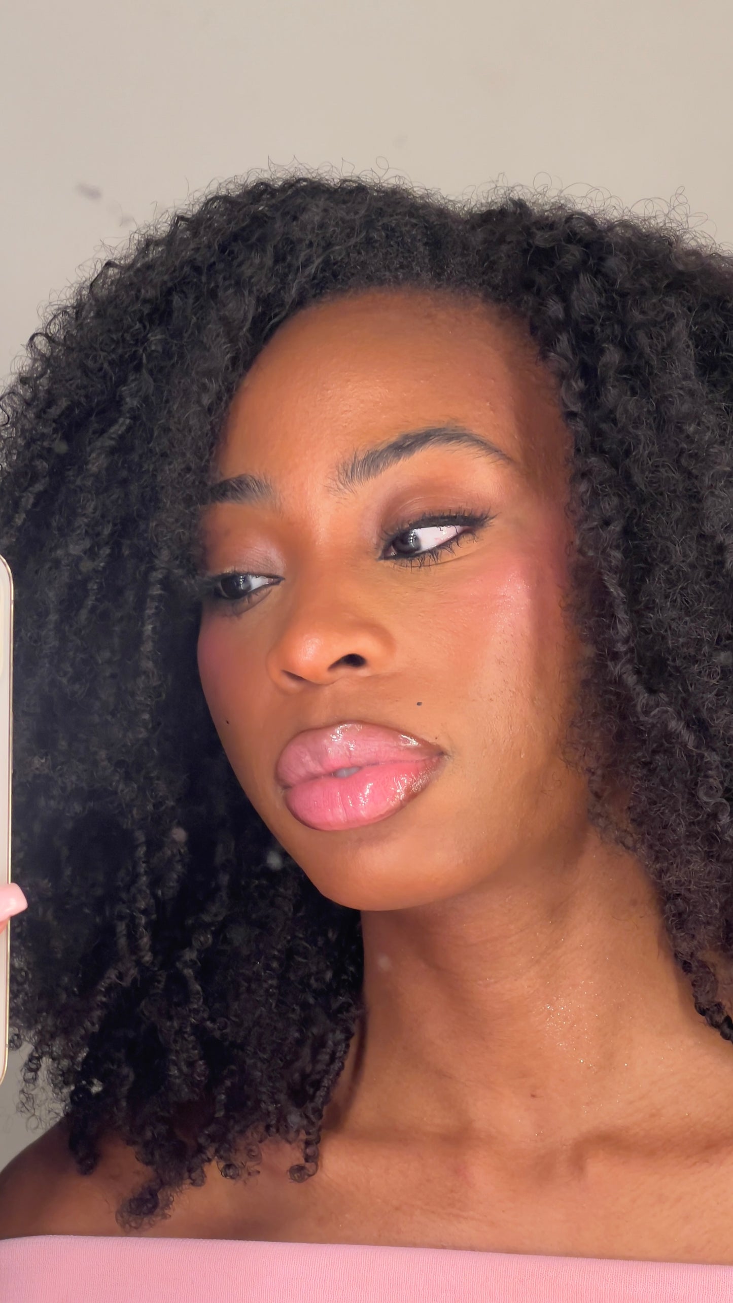 AFRO CURLS HALF WIG