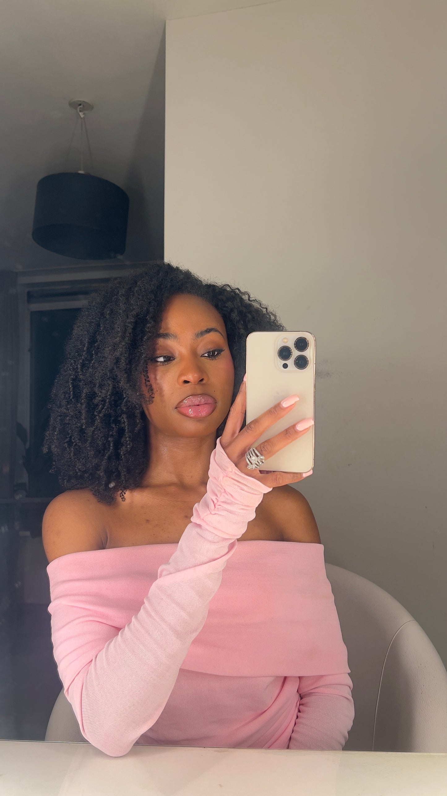 AFRO CURLS HALF WIG