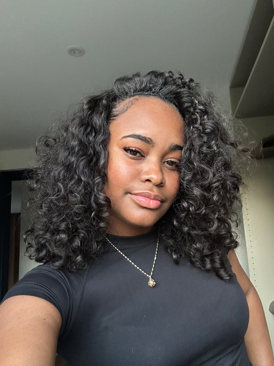 SDD LUSH WAVY CURLY HALF WIG